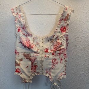 For love & lemons floral bustier